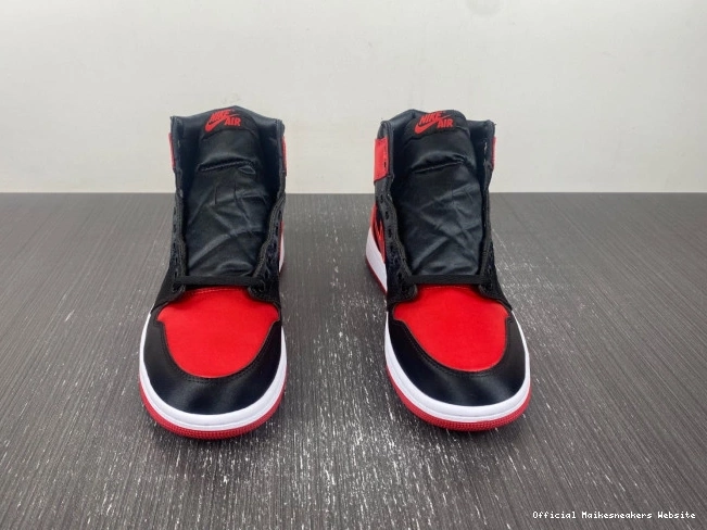 Official Maikesneakers FD4810-061 OG Satin WMNS Bred High Air Jordan 1 0716